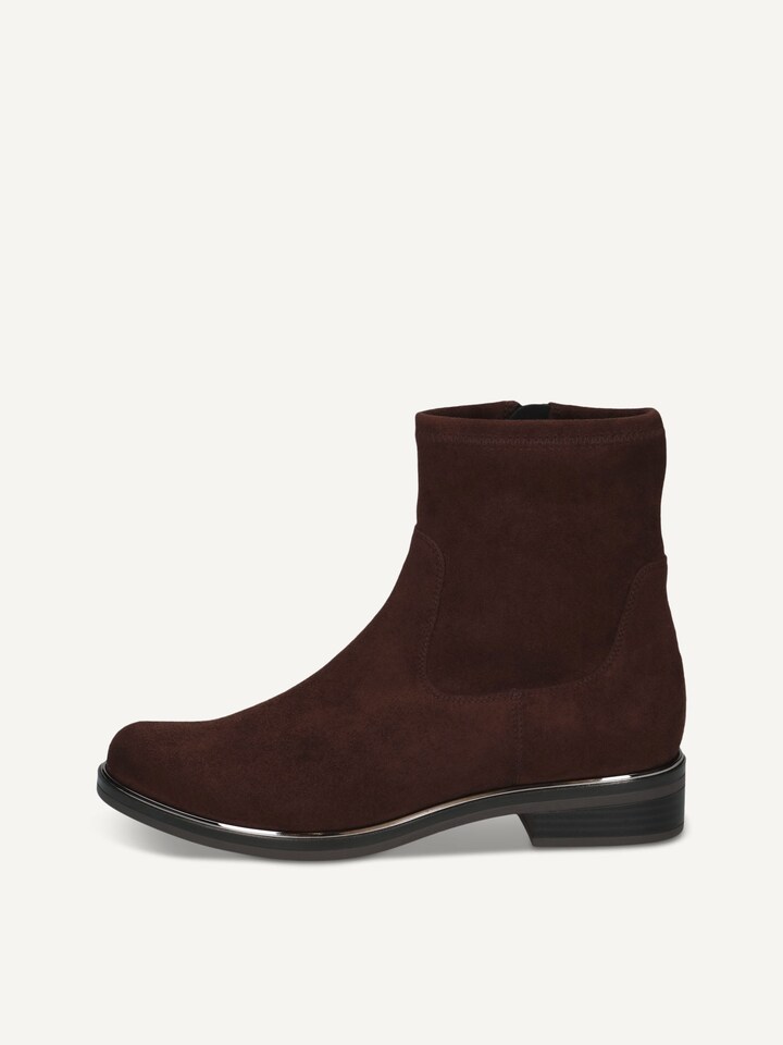 Caprice, Bootie - brown DK BRN STRETCH