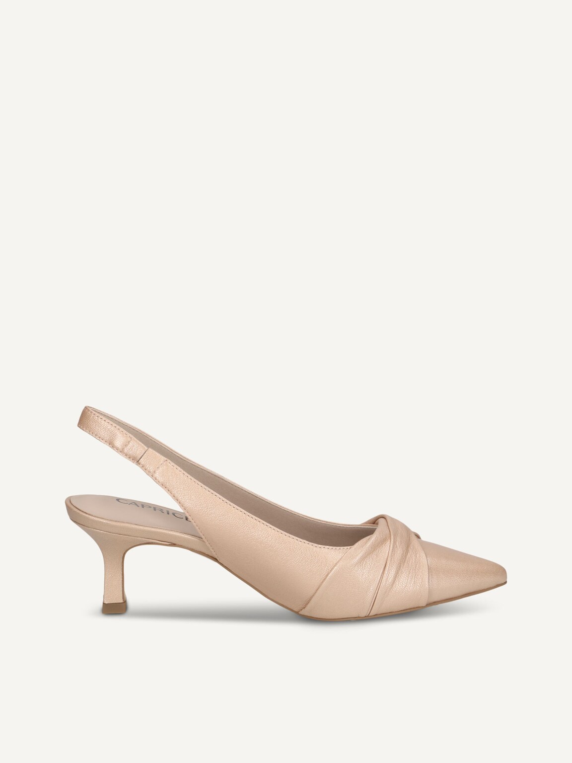 Caprice, Leather sling pumps - beige BEIGE PERLATO, image 4 of 6