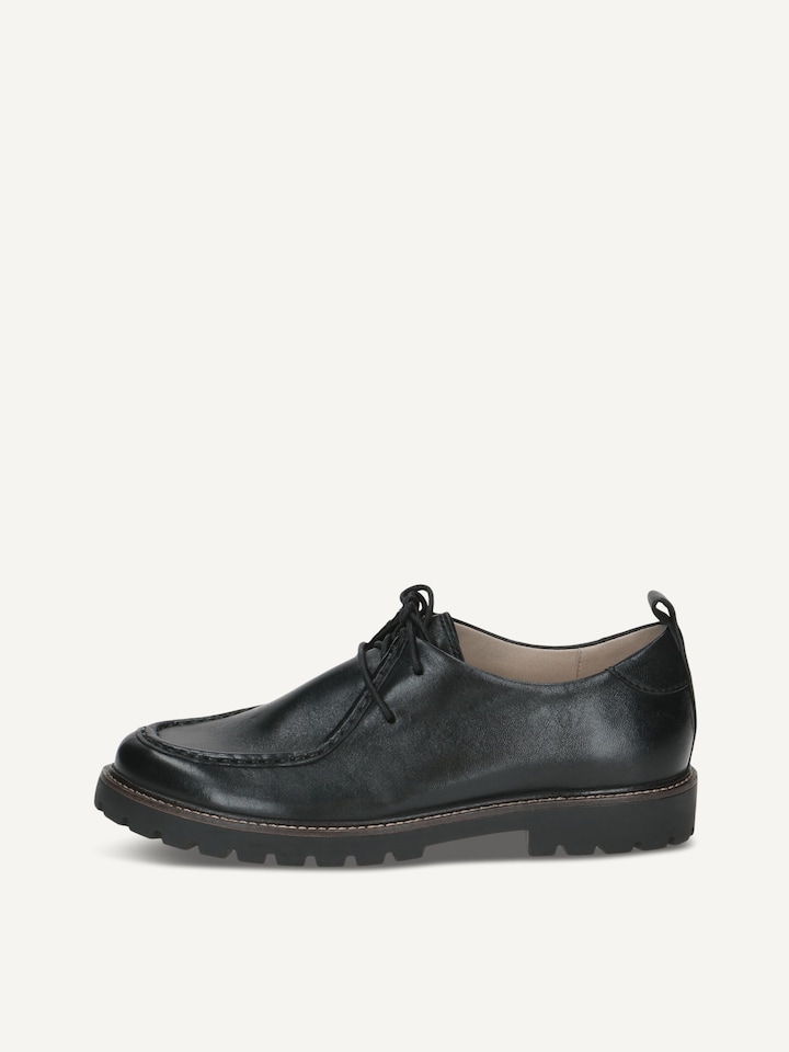 Caprice, Derbie en cuir - noir BLACK NAPPA
