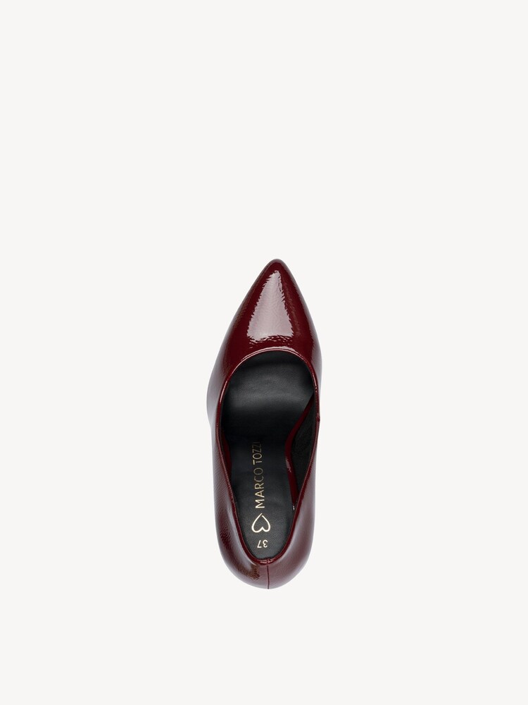 Marco Tozzi, Decolleté - rosso CHIANTI PATENT, immagine 3 di 6