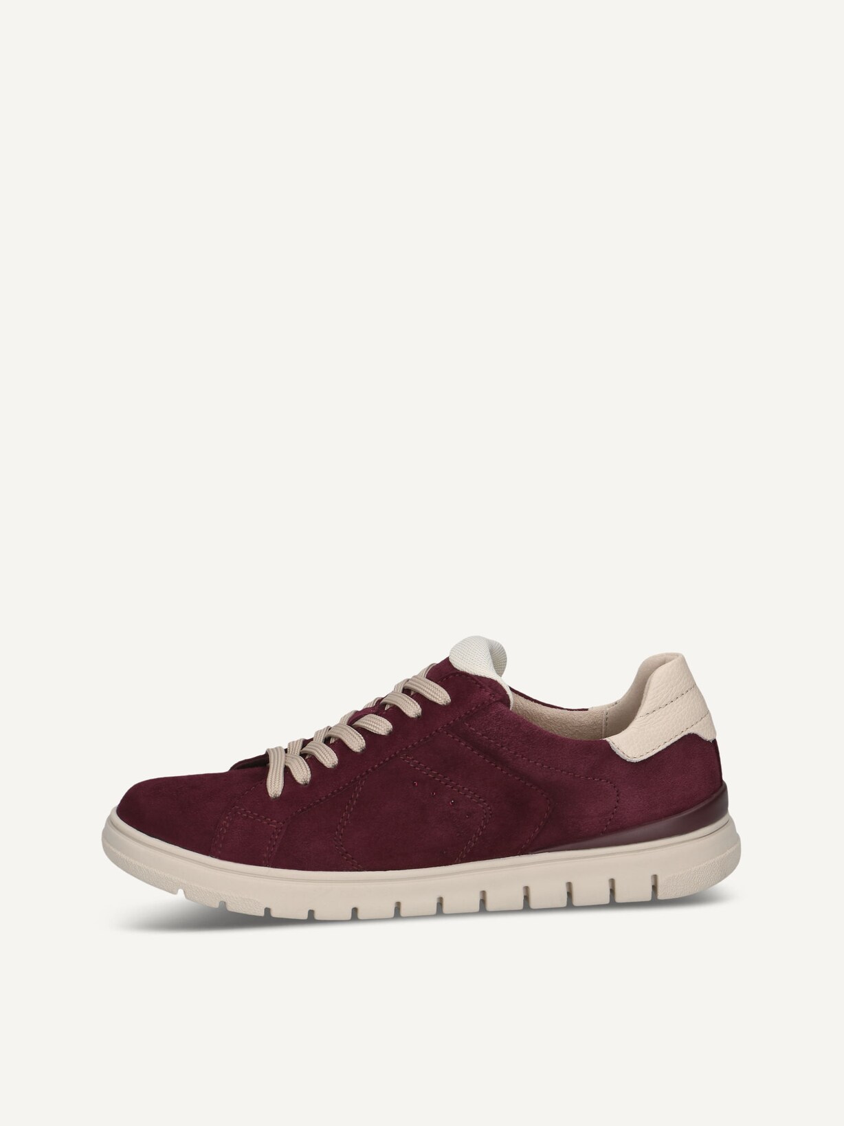 Caprice, Basket en cuir - rouge BORDEAUX COMB, image 1 sur 5