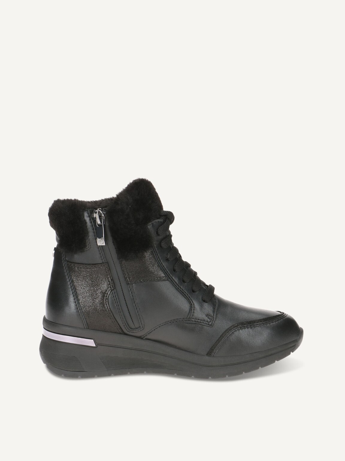 Caprice, Bootie - black warm lining BLACK COMB, image 3 of 5