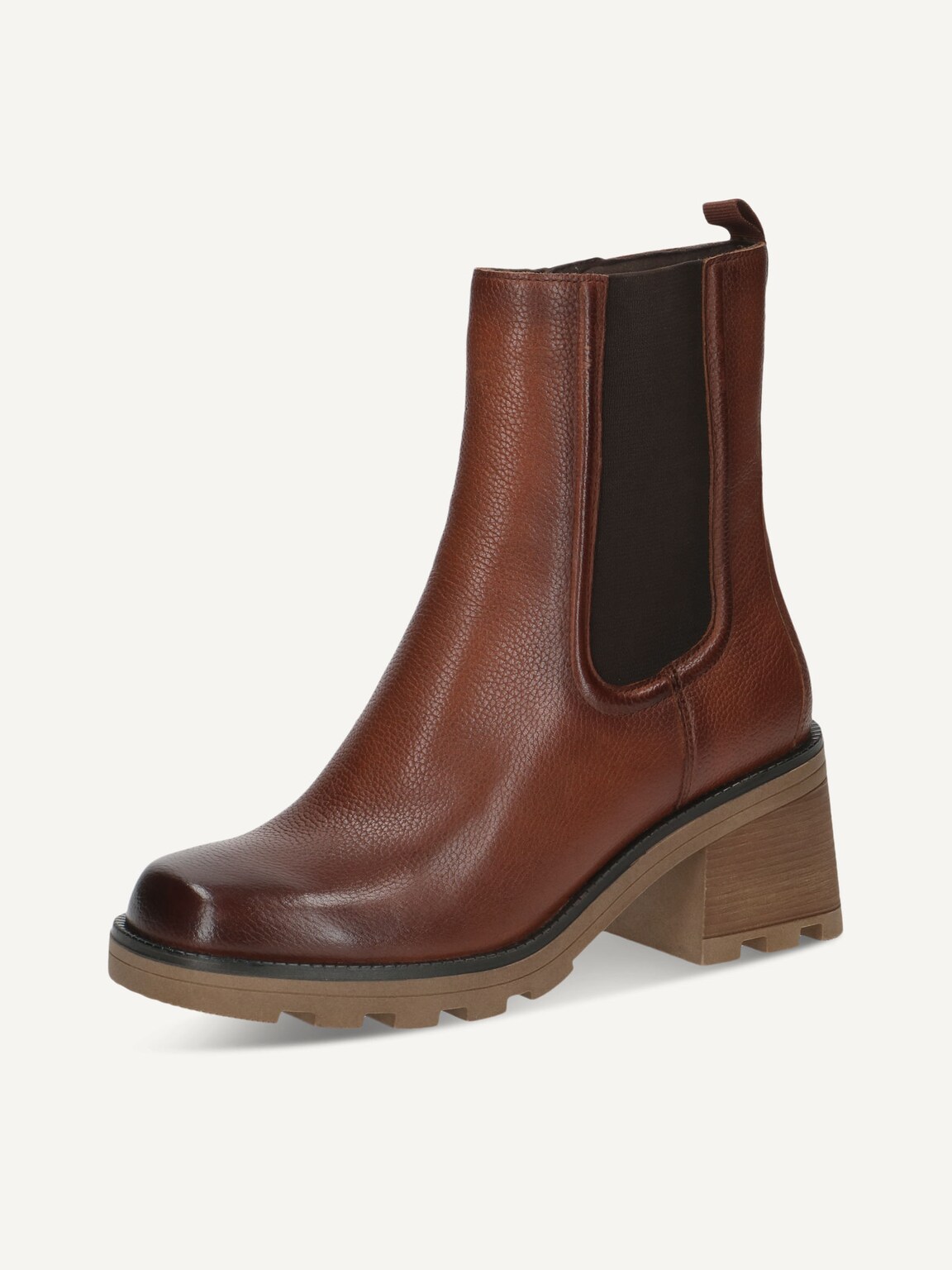 Caprice, Leather Bootie - brown COGNAC NAPPA, image 1 of 6