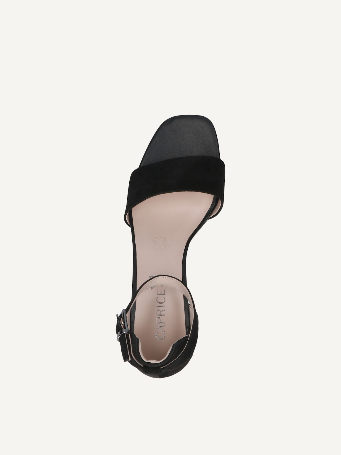 Caprice, Leather Heeled sandal - black BLACK SUEDE, image 5 of 5
