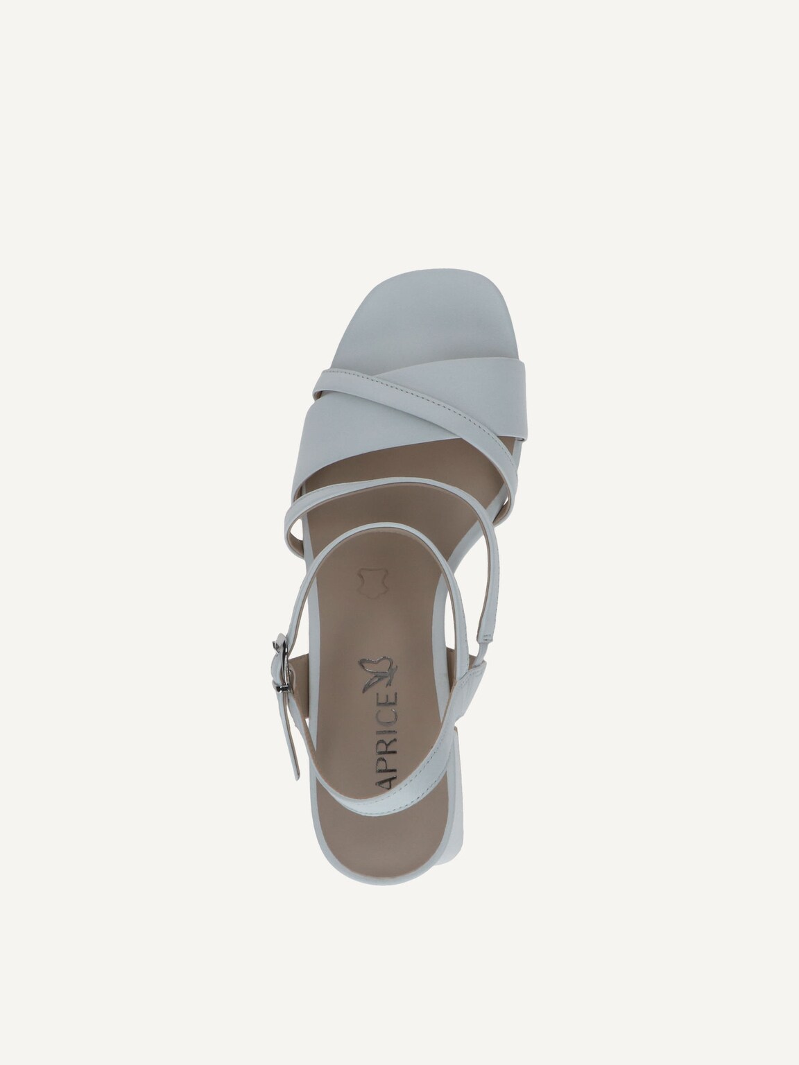 Caprice, Leather Heeled sandal - white WHITE NAPPA, image 5 of 5