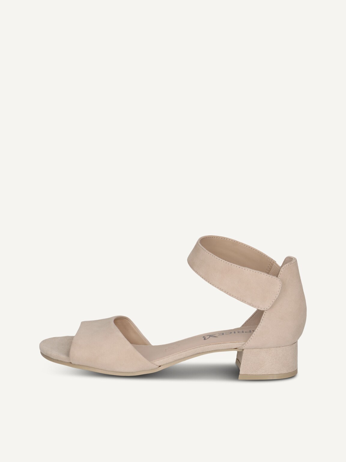Caprice, Leather Heeled sandal - beige BEIGE SUEDE, image 2 of 5