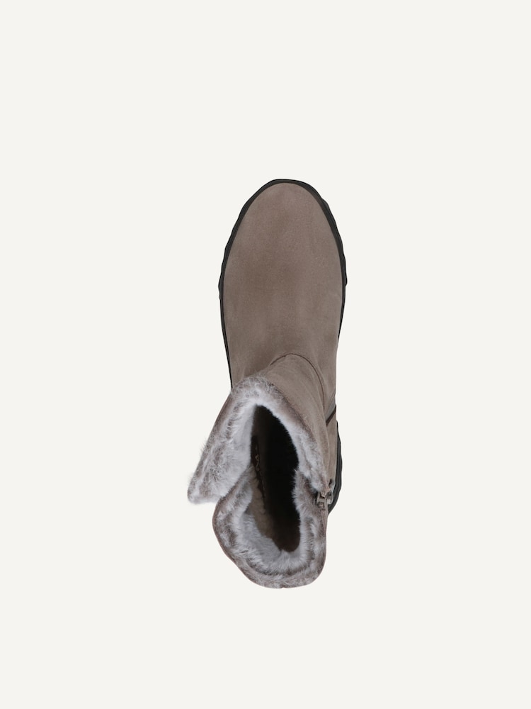 Caprice, Leather Bootie - brown warm lining TAUPE SUEDE, image 5 of 5