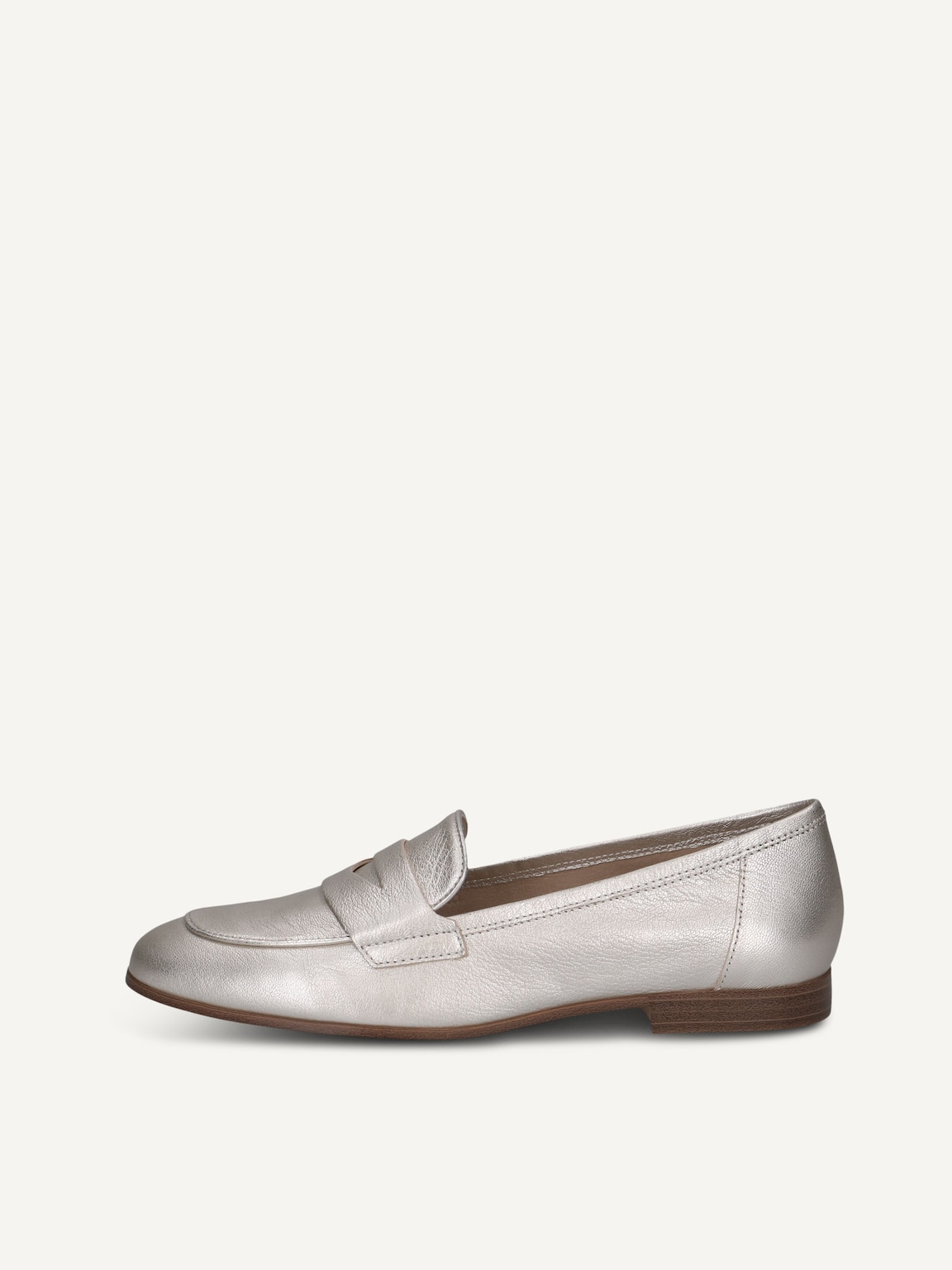 Caprice, Leather Slipper - metallic PLATIN METAL., image 2 of 5