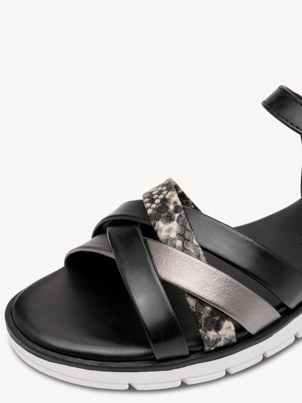 Marco Tozzi, Sandály - černá BLACK COMB, obrázek 4 z 6