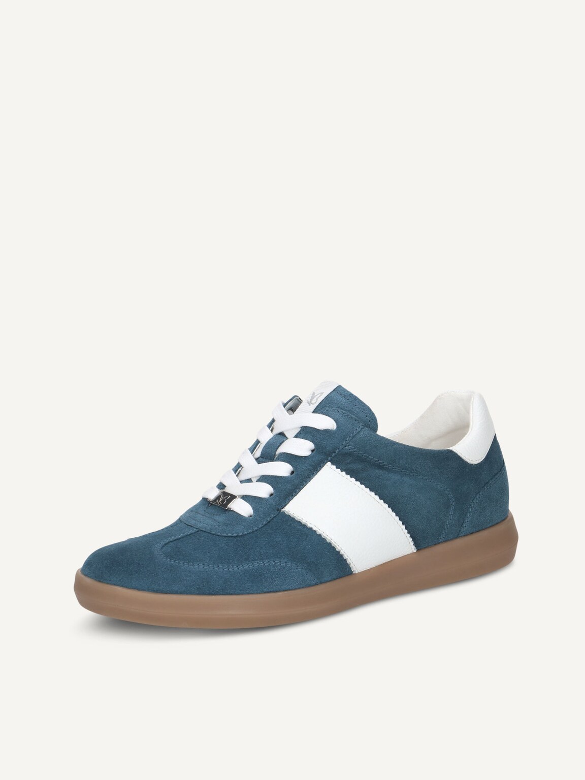 Caprice, Leather Sneaker - blue OCEAN/WHITE, image 1 of 5