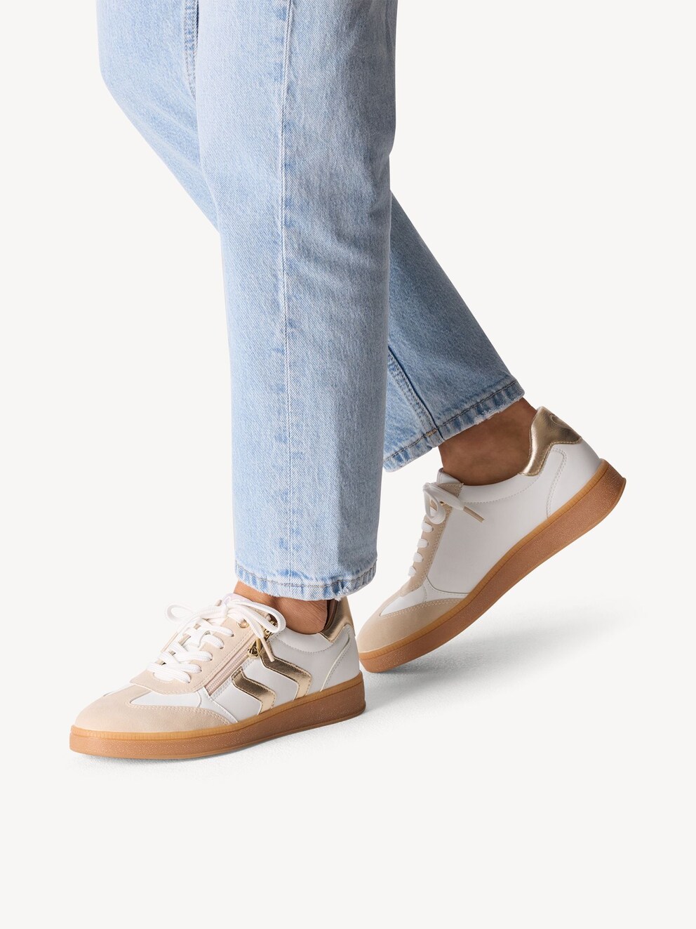Marco Tozzi, Sneaker - oro WHITE/GOLD, immagine 2 di 7