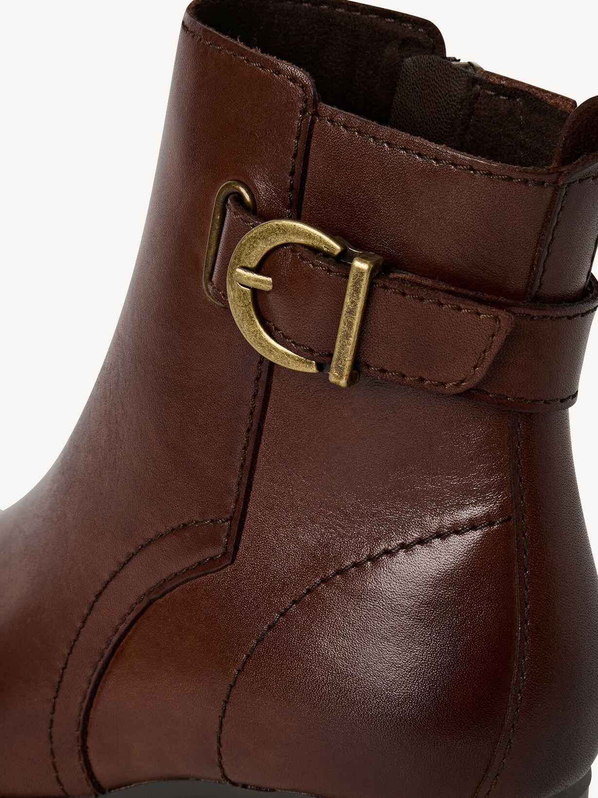 Marco Tozzi, Leren Enkellaarsje - bruin CHESTNUT, afbeelding 4 van 6