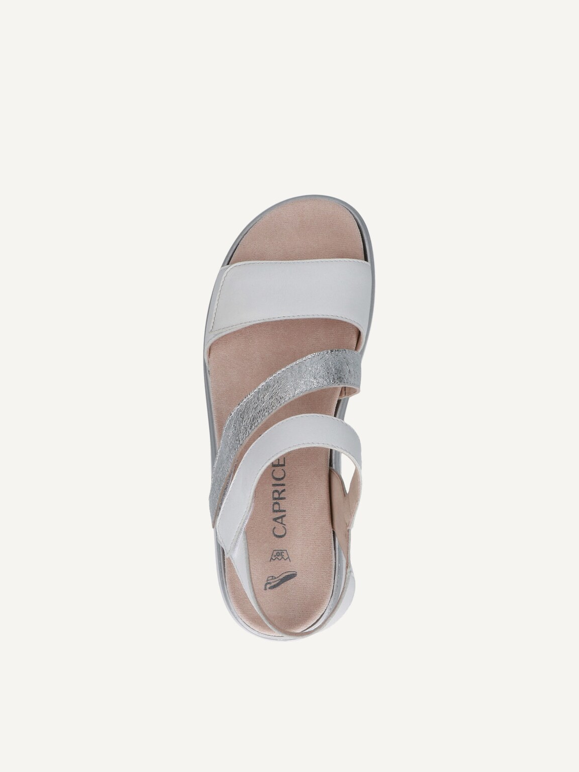 Caprice, Leather Sandal - white WHITE COMB, image 5 of 5
