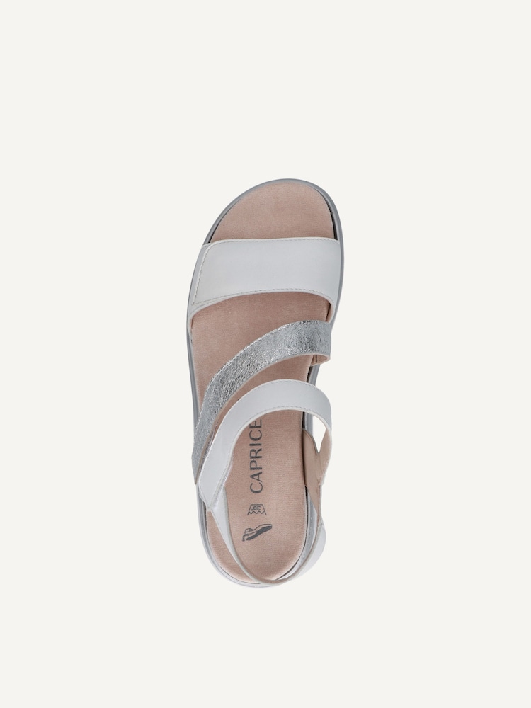 Caprice, Sandale en cuir - blanc WHITE COMB, image 4 sur 5