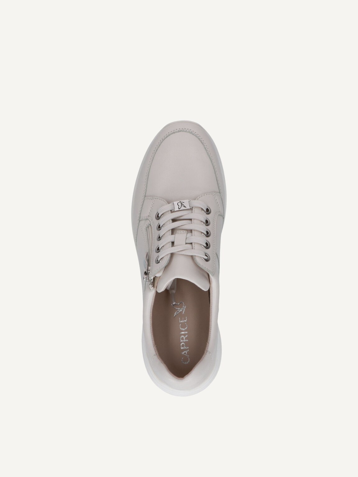 Caprice, Leather Sneaker - white OFFWHITE NAPPA, image 5 of 5