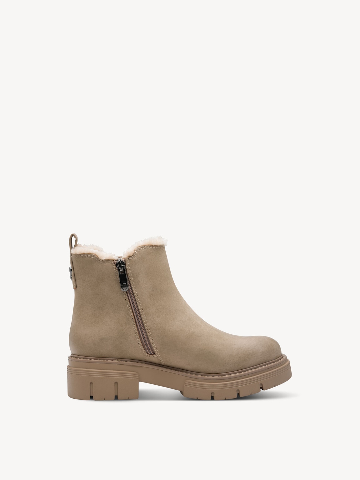 Marco Tozzi, Chelsea boot - beige warm lining, TAUPE, Image 6 of 6