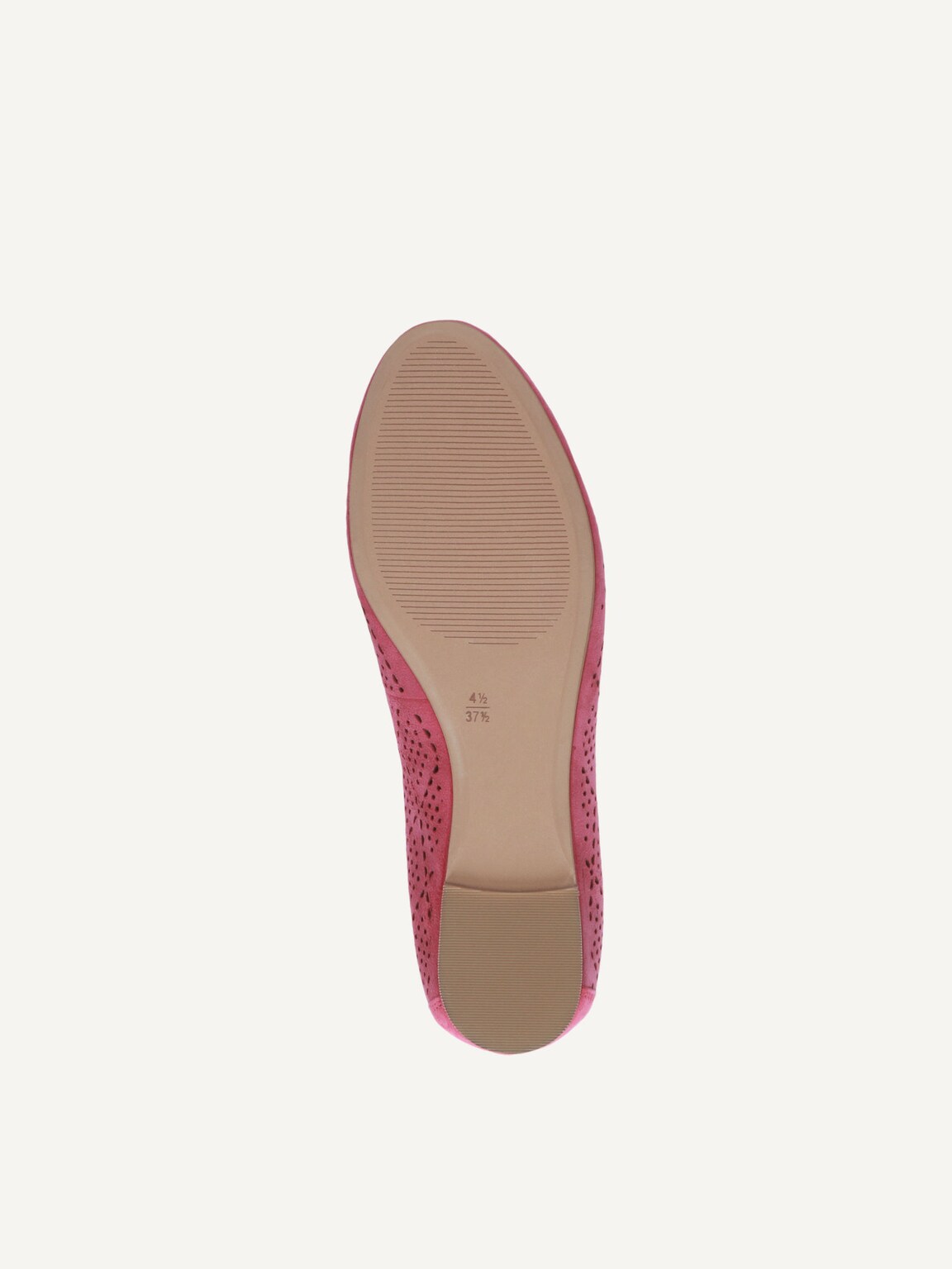 Caprice, Leather Ballerina - pink PINK SUEDE, image 4 of 5
