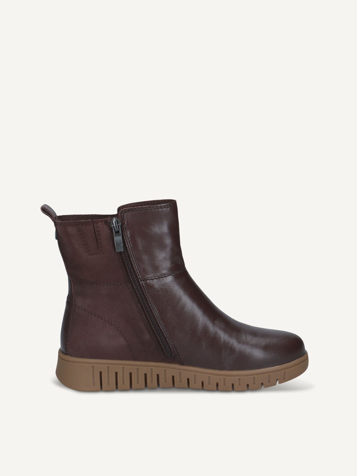 Caprice, Leather Bootie - brown DK BROWN COMB, image 3 of 5