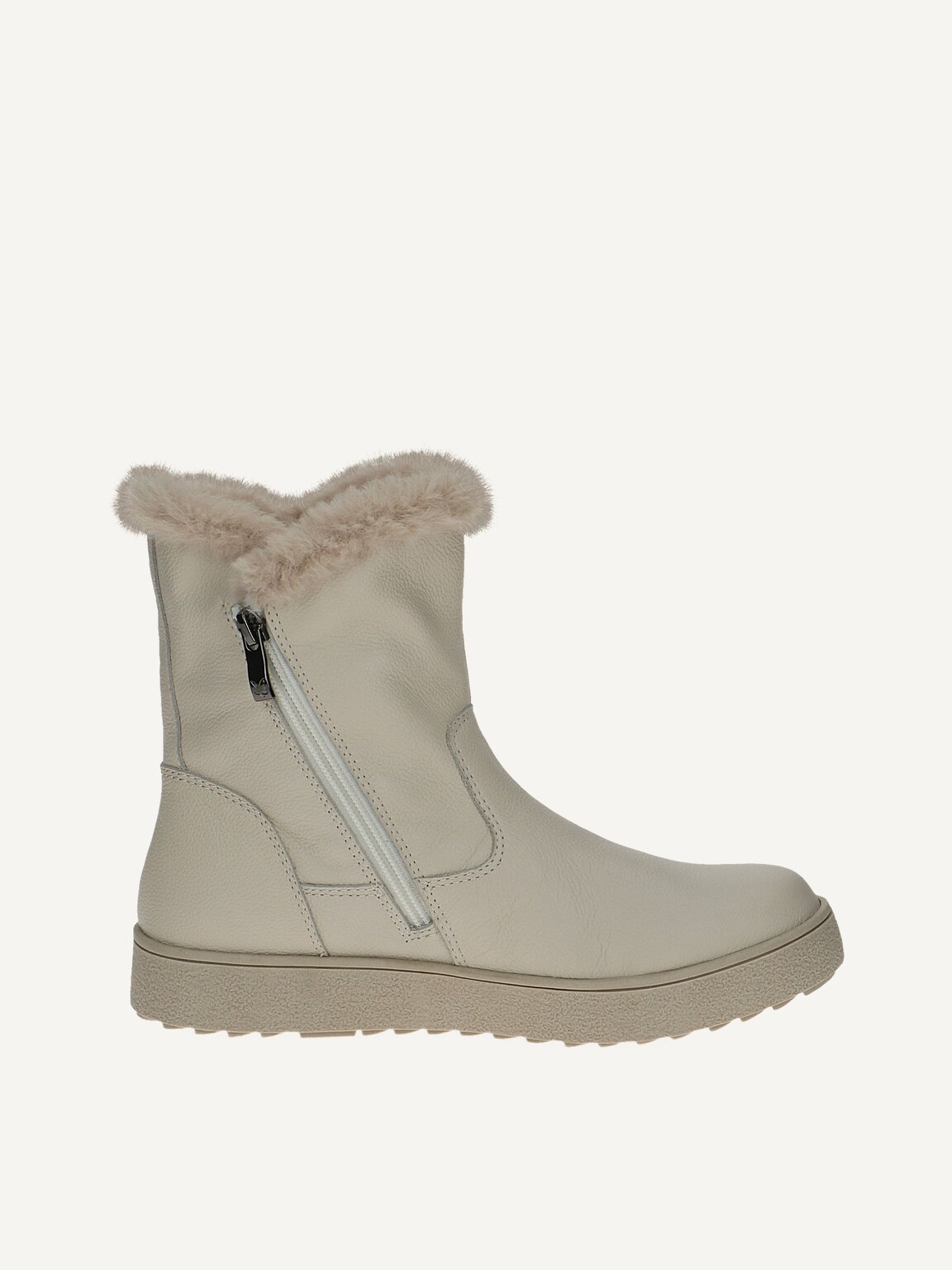 Caprice, Leather Bootie - beige warm lining CREAM NAPPA, image 4 of 6