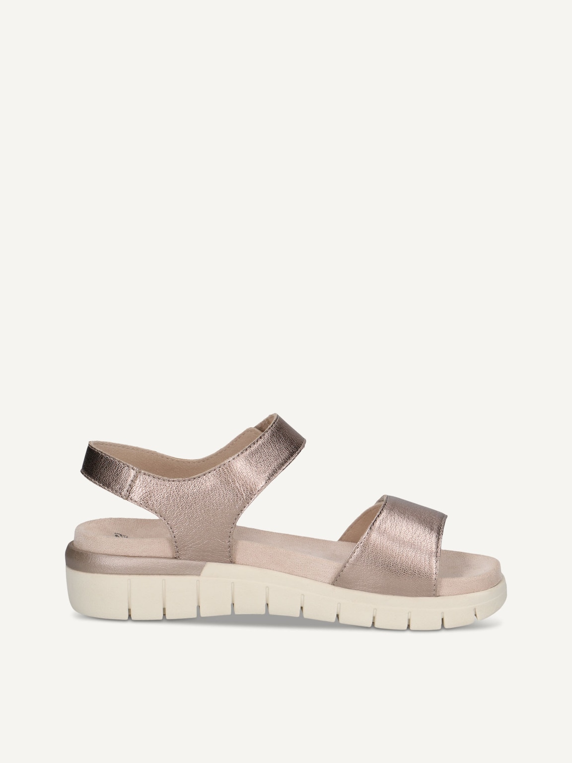 Caprice, Leather Sandal - brown TAUPE METALLIC, image 3 of 5