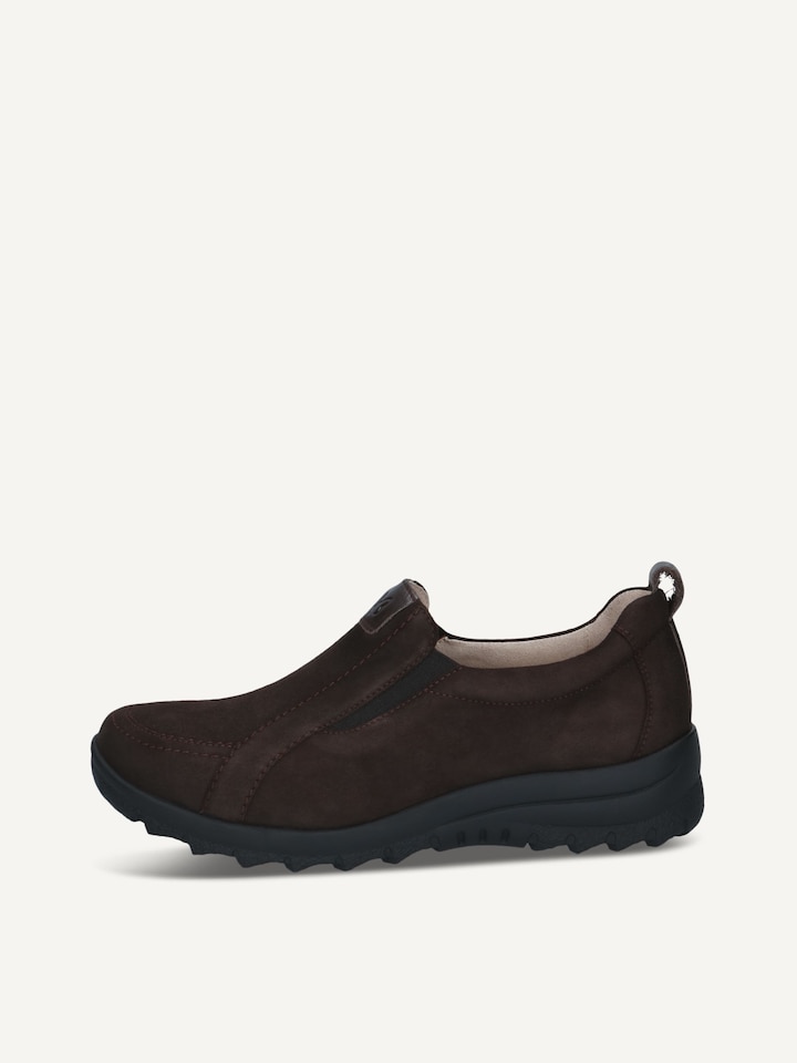 Caprice, Leather Slipper - brown DK BROWN COMB