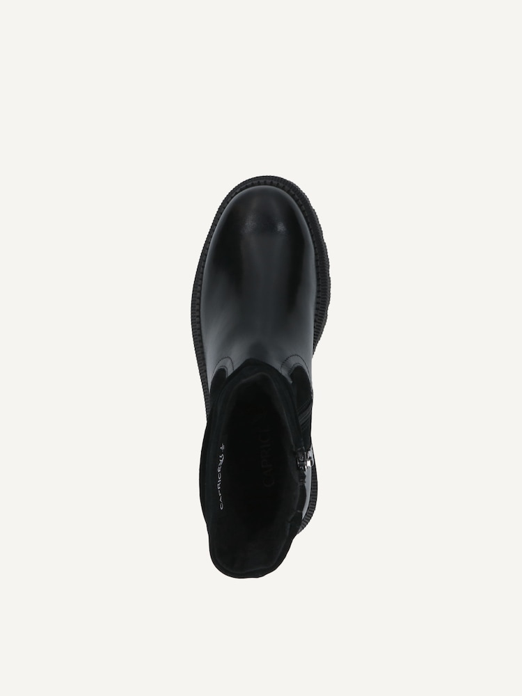 Caprice, Bottine en cuir - noir doublure chaude BLACK COMB, image 4 sur 5