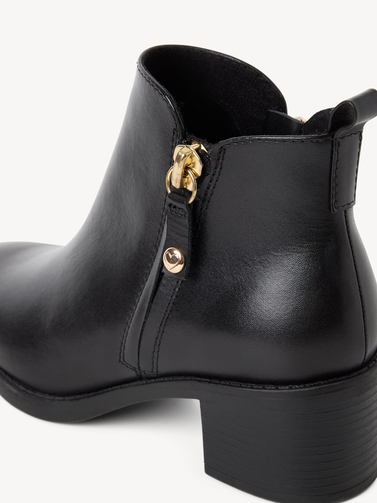 Marco Tozzi, Bottine en cuir - noir BLACK, image 4 sur 6