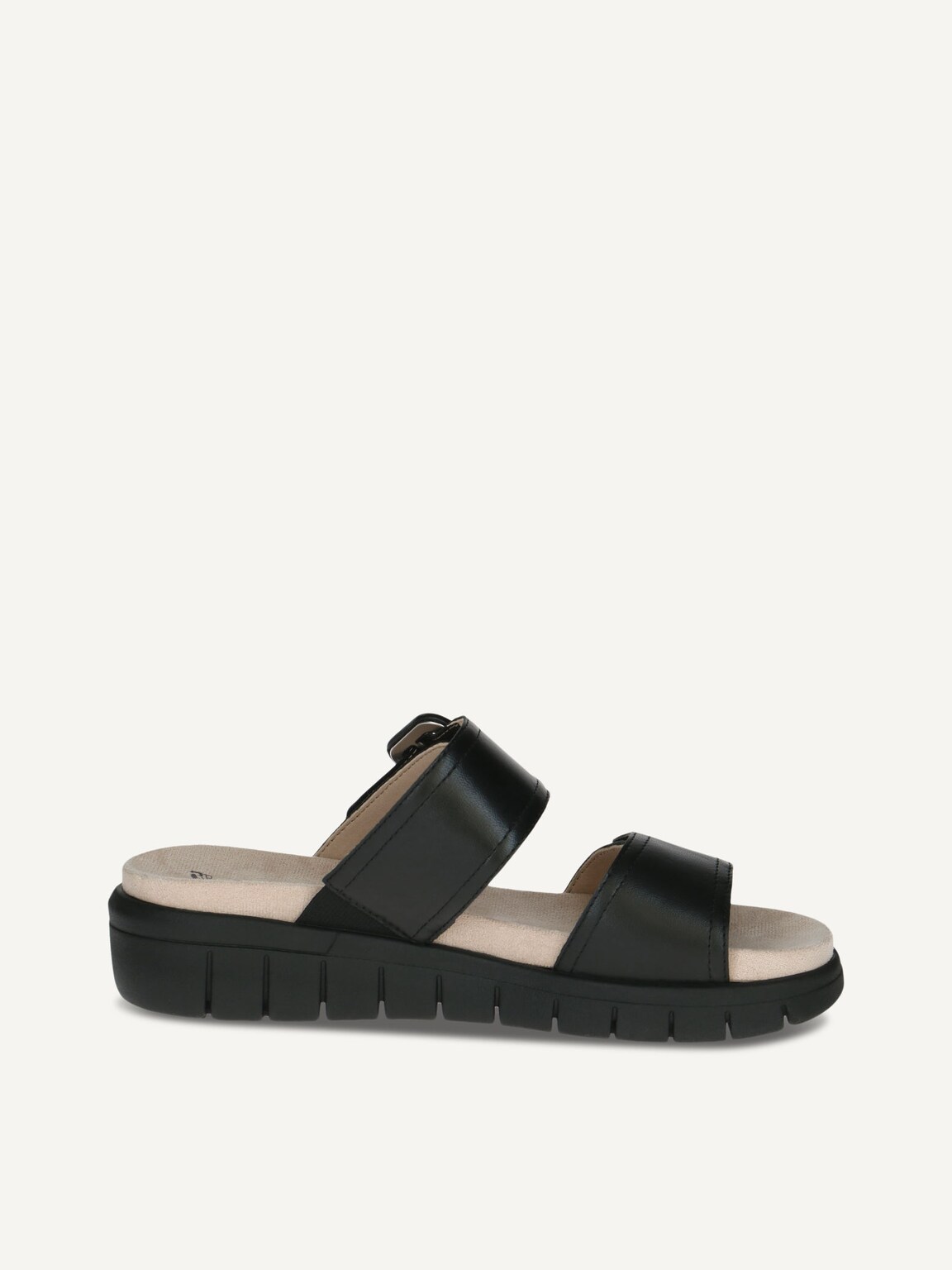 Caprice, Leather Mule - black BLACK/BLK SOLE, image 3 of 5