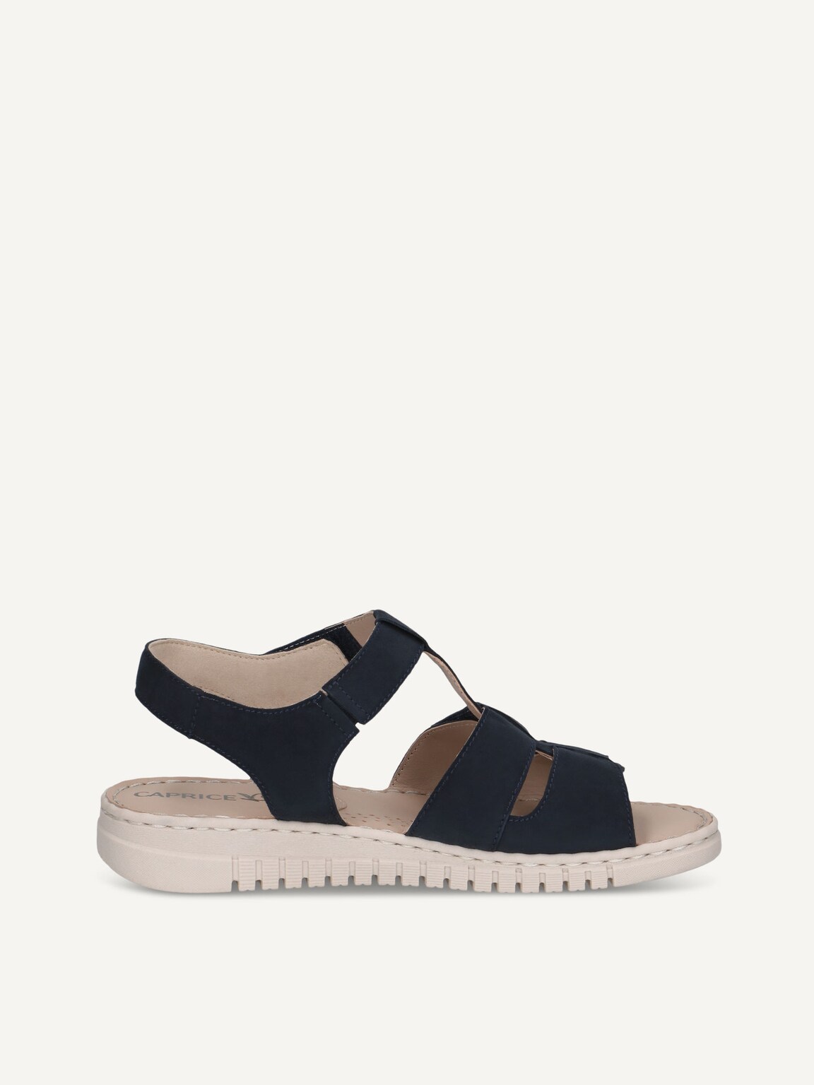 Caprice, Leather Heeled sandal - blue OCEAN SUEDE, image 3 of 5