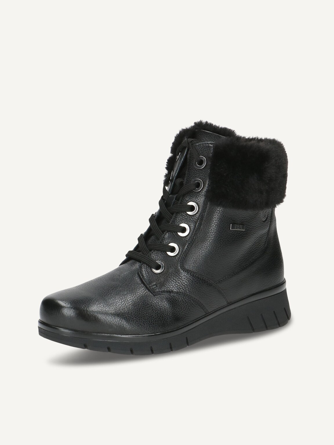 Caprice, Bootie - black warm lining BLACK NAPPA, image 1 of 6