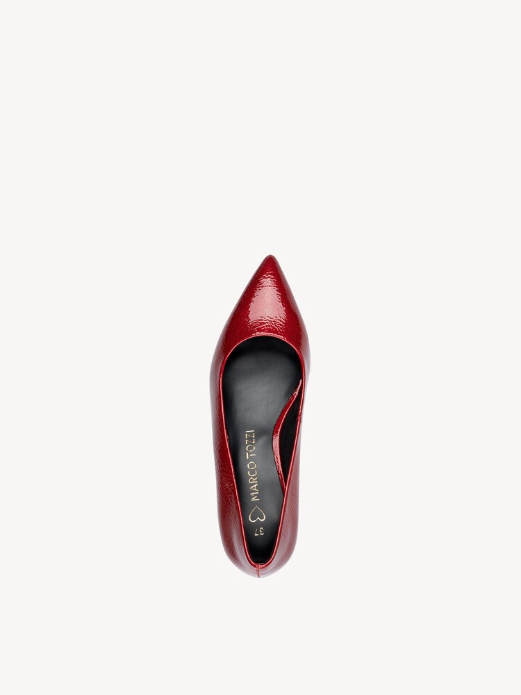 Marco Tozzi, Decolleté - rosso DK.RED PAT., immagine 3 di 6