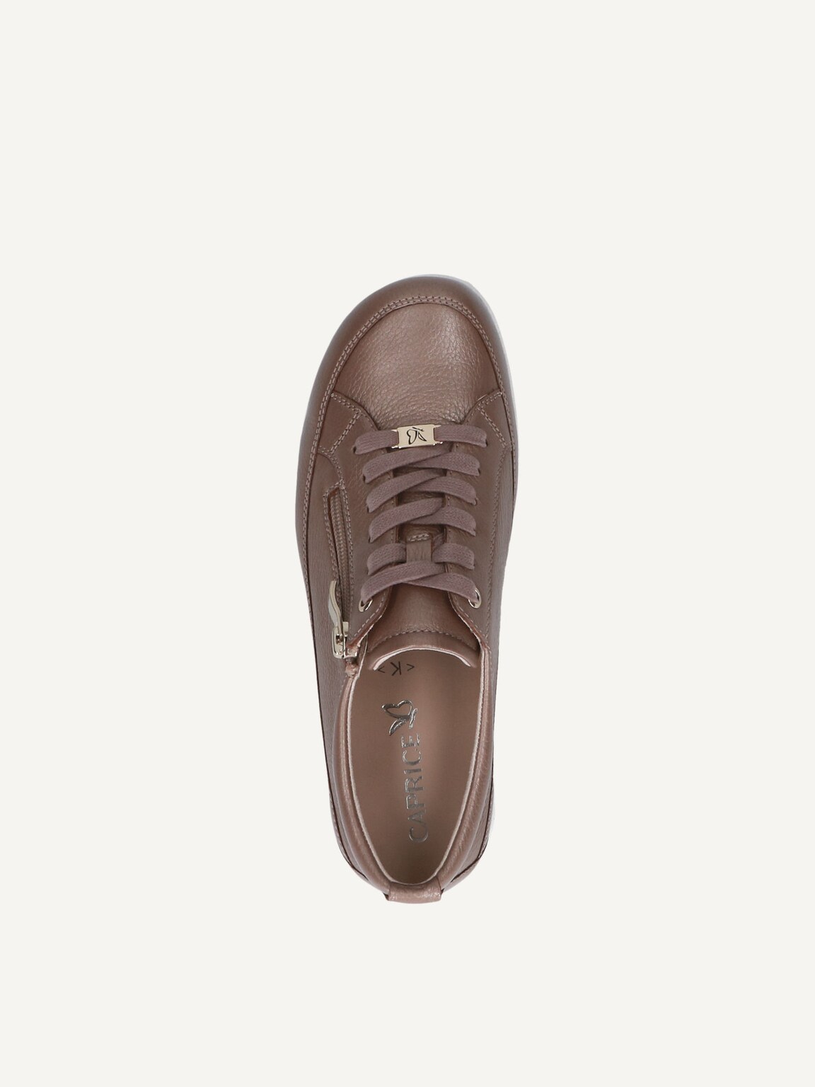 Caprice, Leather Low shoes - brown TAUPE PERLATO, image 10 of 11