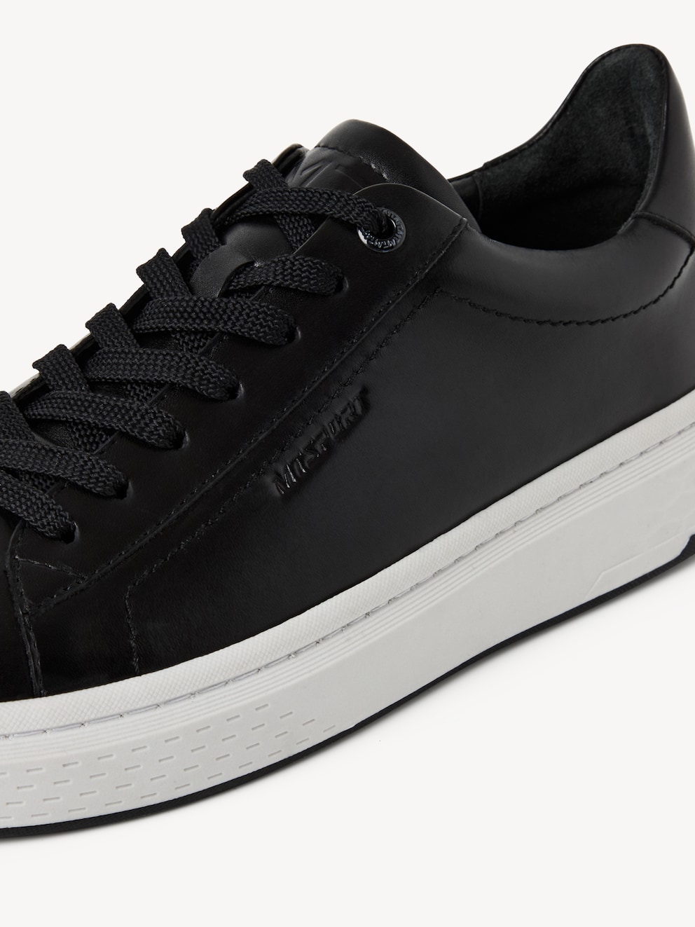 Marco Tozzi, Leather Sneaker - black BLACK, image 4 of 6