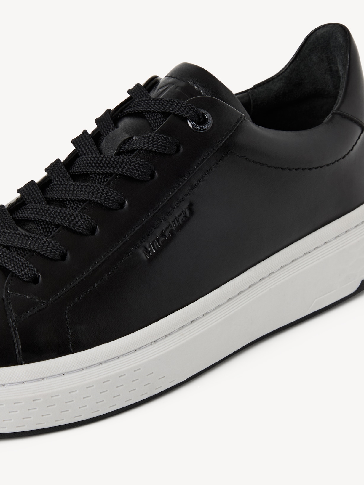 Marco Tozzi, Leather Sneaker - black BLACK, image 4 of 6