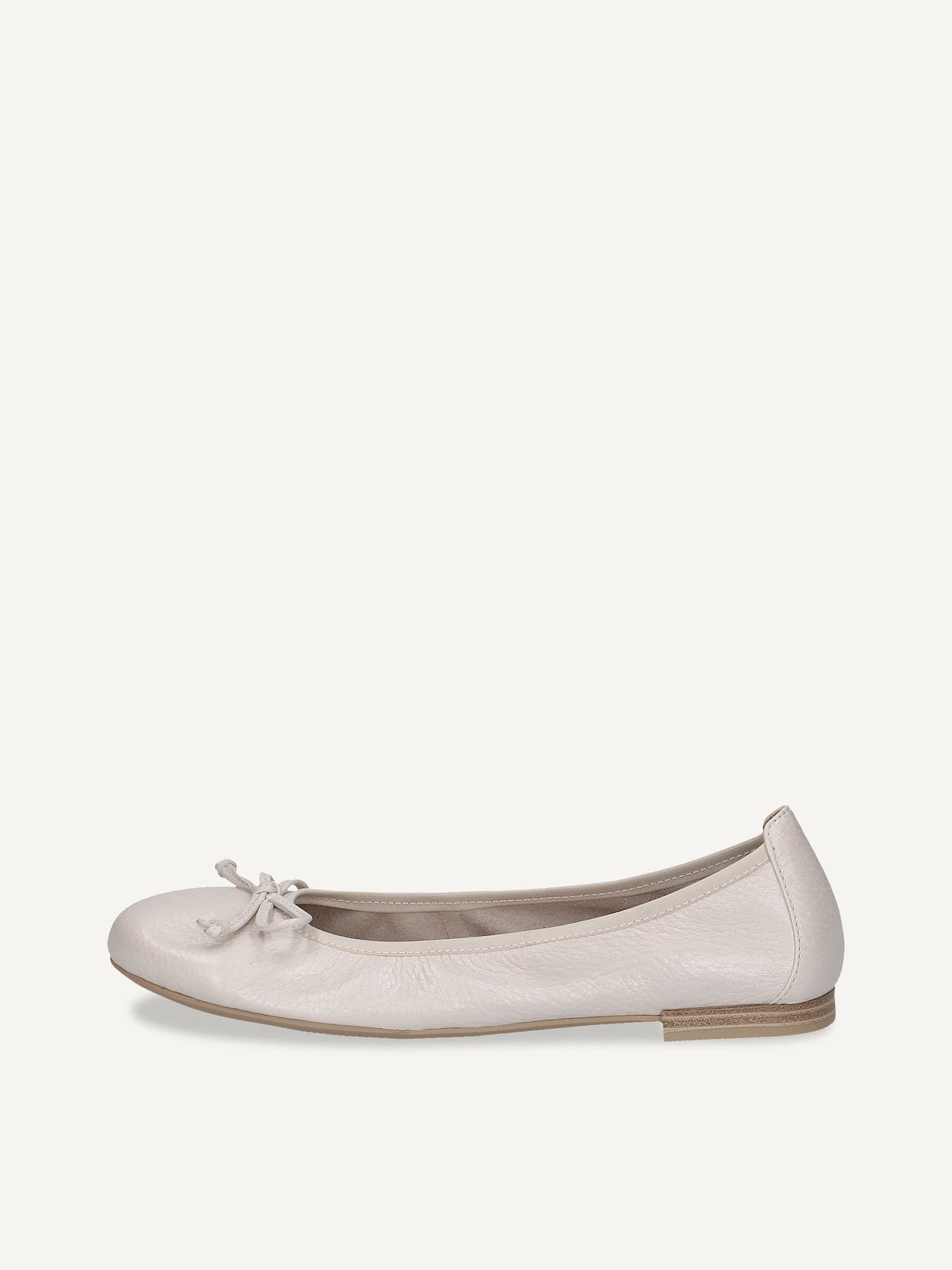 Caprice, Ballerine en cuir - blanc PEARL PERL DEE, image 1 sur 6
