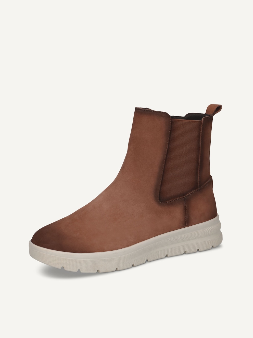 Caprice, Læder Chelsea boot - brun COGNAC NUBUC, billede 2 af 5