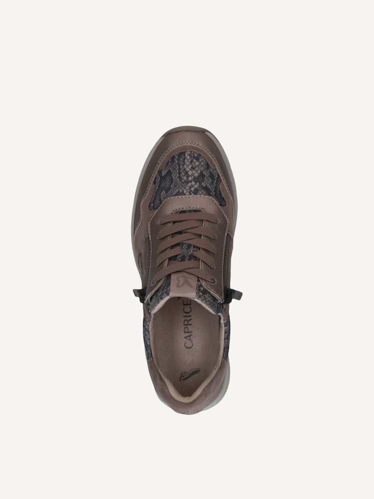 Caprice, Leather Sneaker - beige TAUPE COMB, image 6 of 6