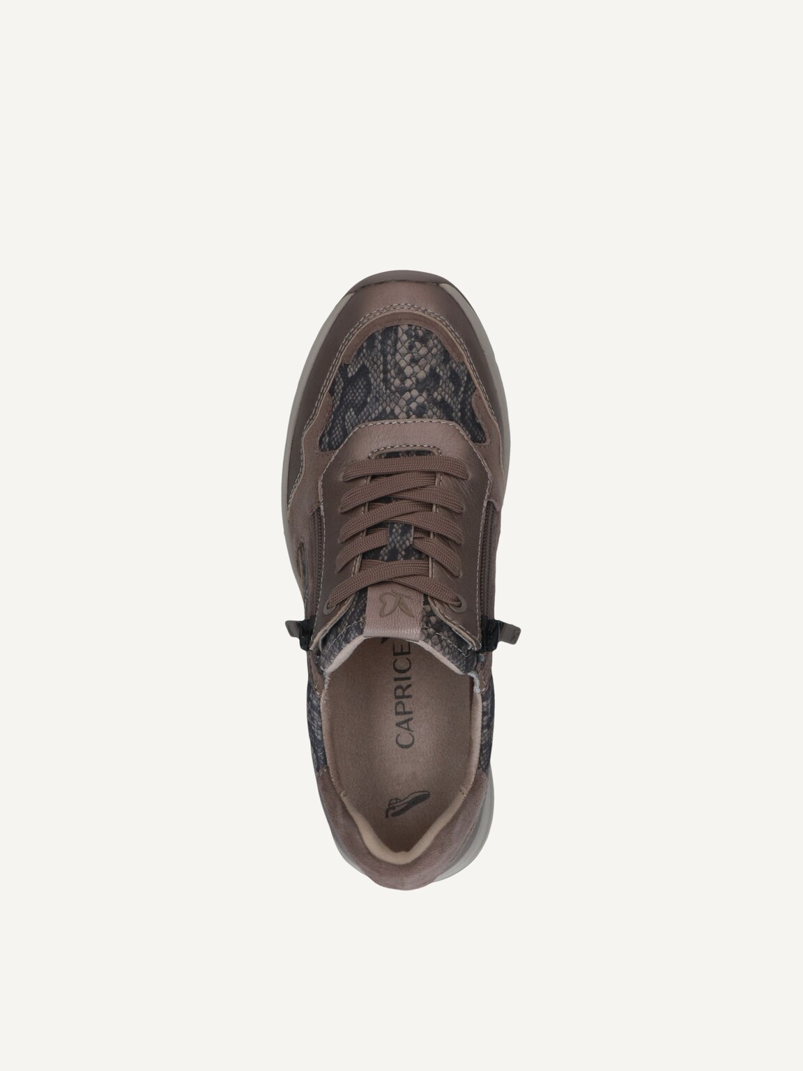 Caprice, Leather Sneaker - beige TAUPE COMB, image 6 of 6
