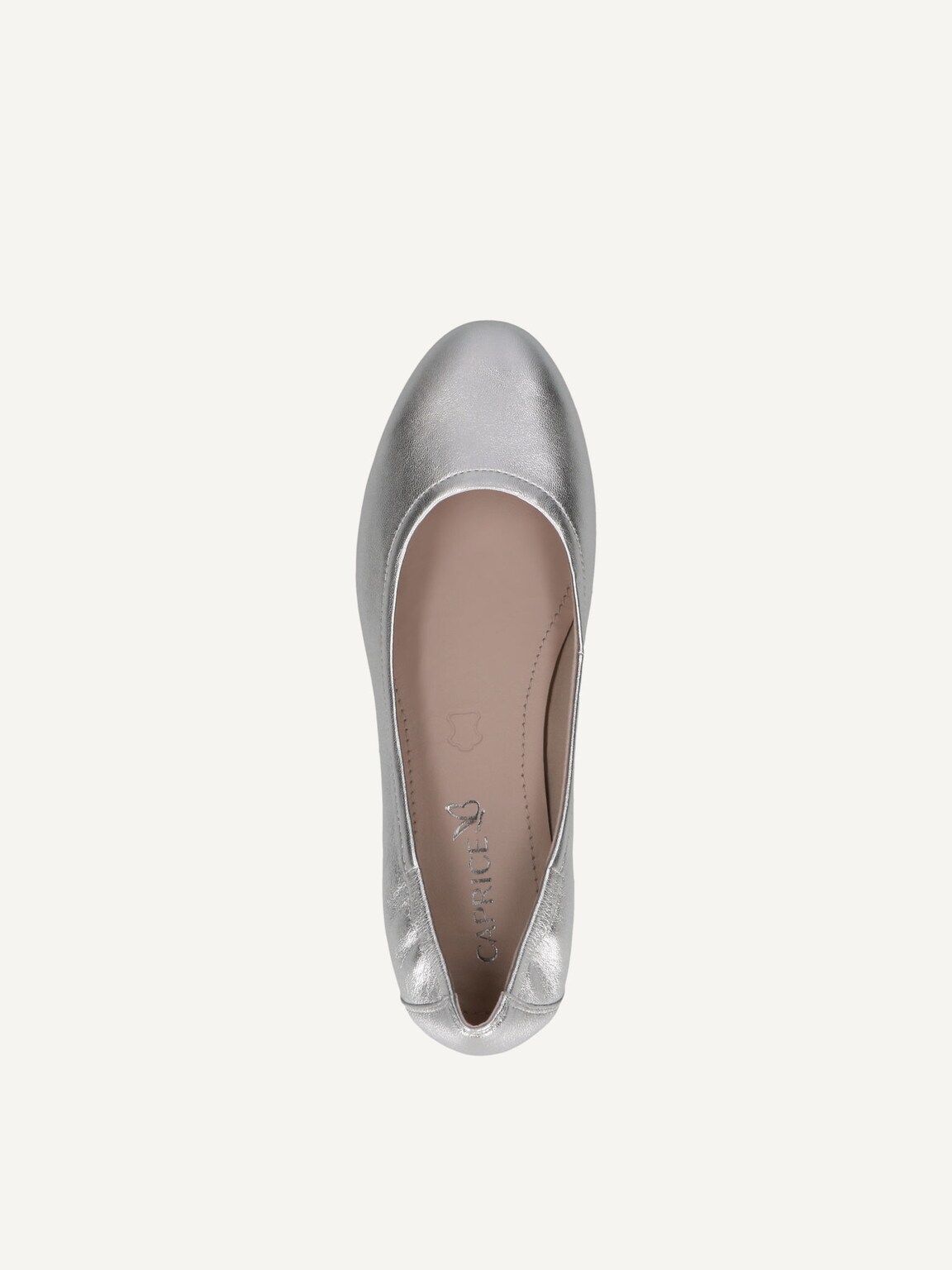 Caprice, Leather Ballerina - metallic PEARL METALLIC, image 6 of 6