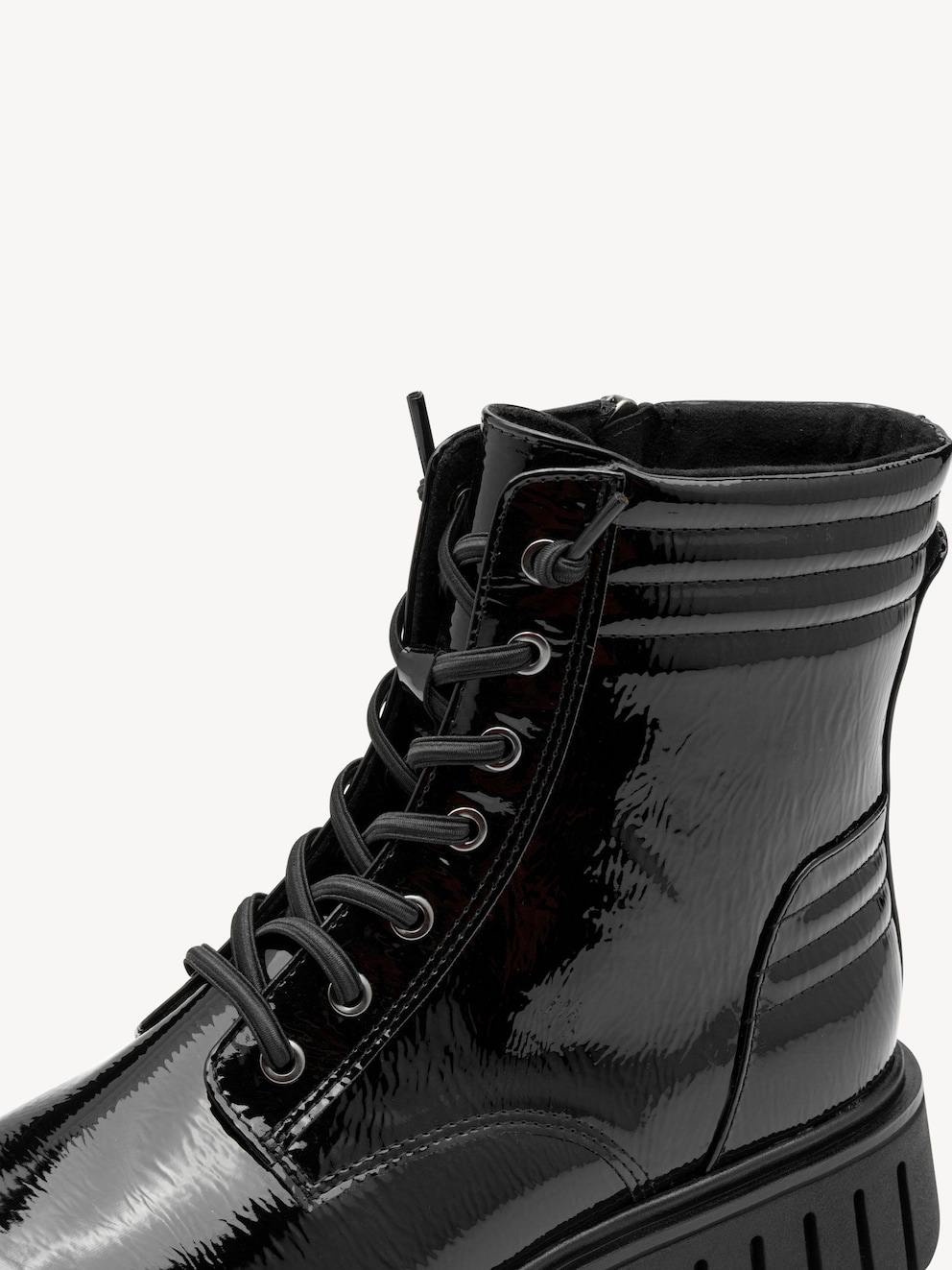 Marco Tozzi, Kotníčková obuv - černá BLACK PATENT, obrázek 4 z 6