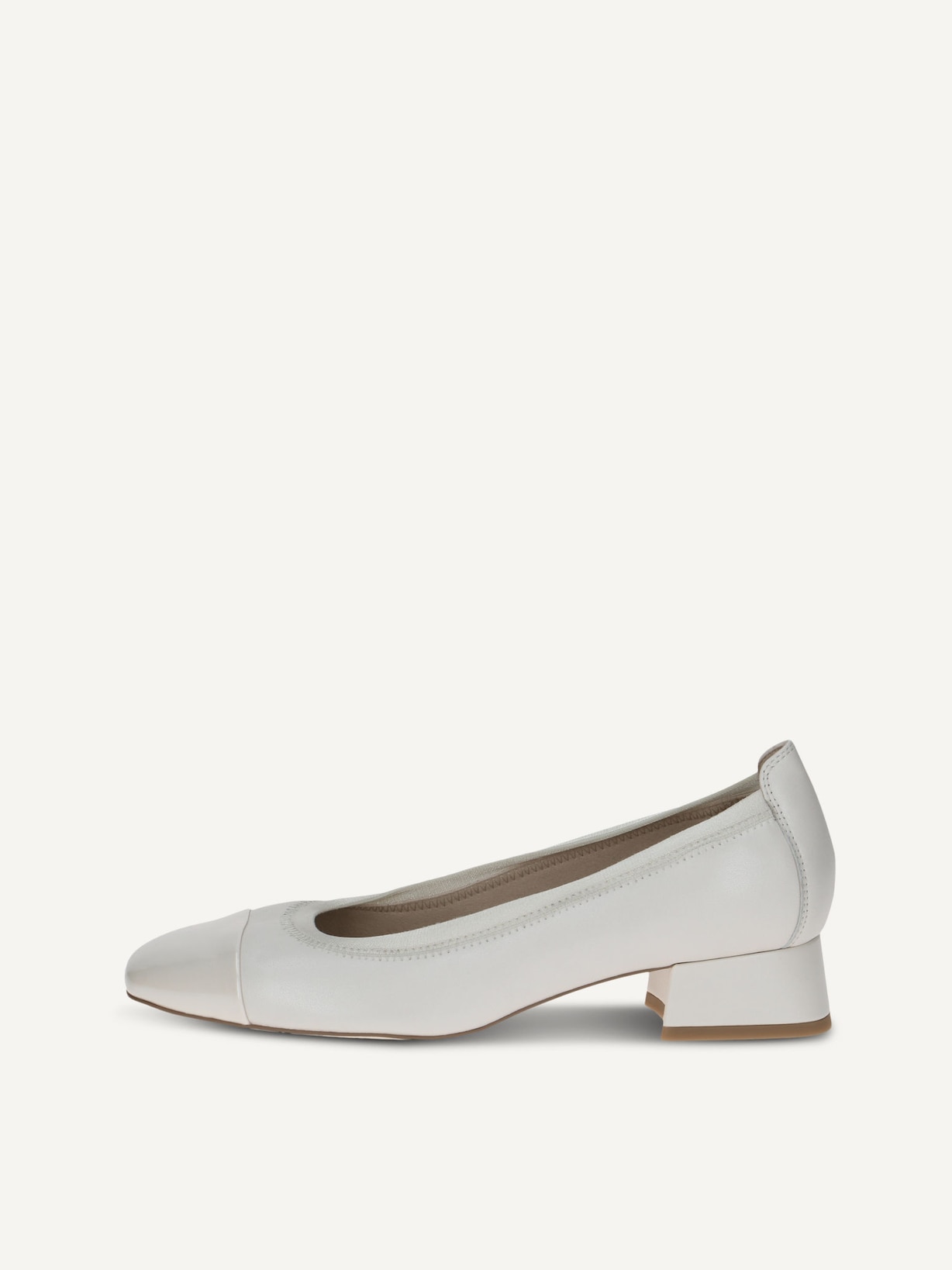 Caprice, Escarpin en cuir - blanc OFFWHITE COMB, image 1 sur 5