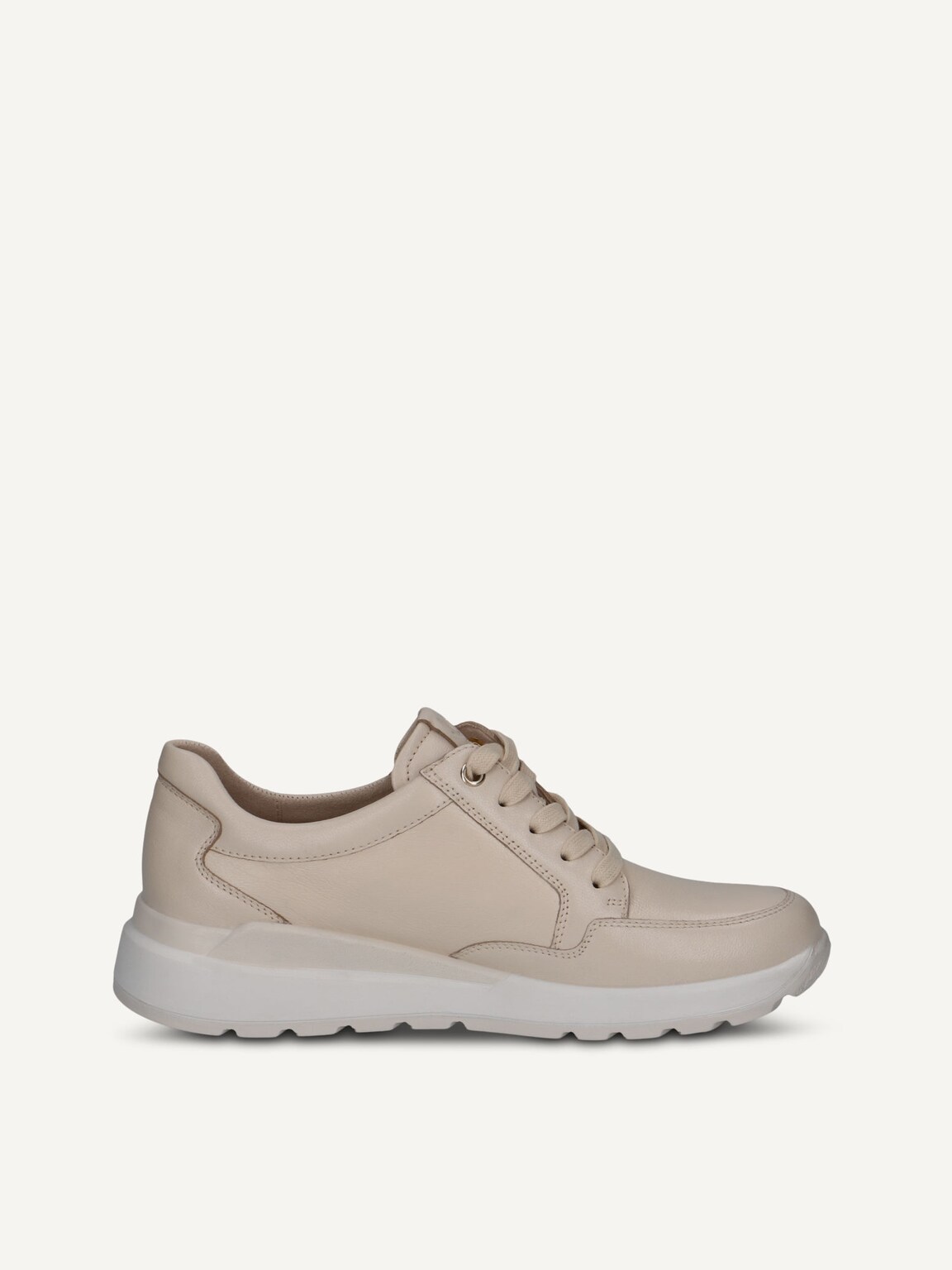 Caprice, Leather Sneaker - beige CREAM NAPPA, image 3 of 5
