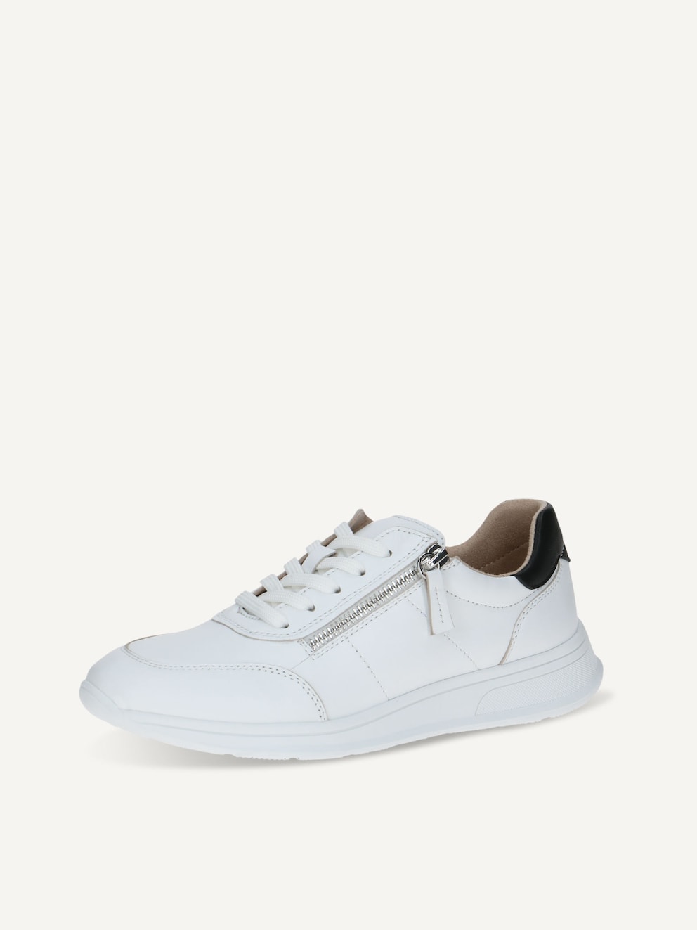 Caprice, Basket en cuir - blanc WHITE/BLACK, image 2 sur 5