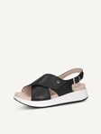 Not selected, Caprice, Leather Sandal - black BLACK DEER