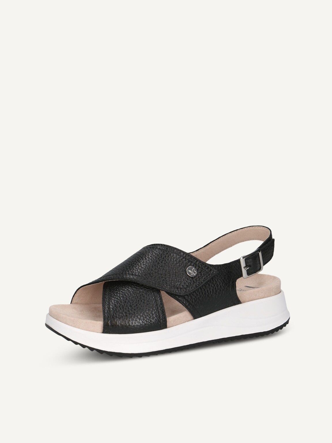 Caprice, Leather Sandal - black BLACK DEER, image 1 of 5