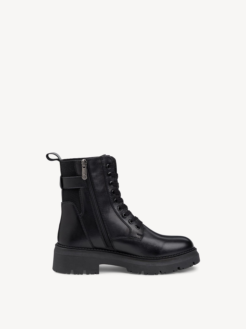 Marco Tozzi, Leren Enkellaarsje - zwart BLACK, afbeelding 6 van 6