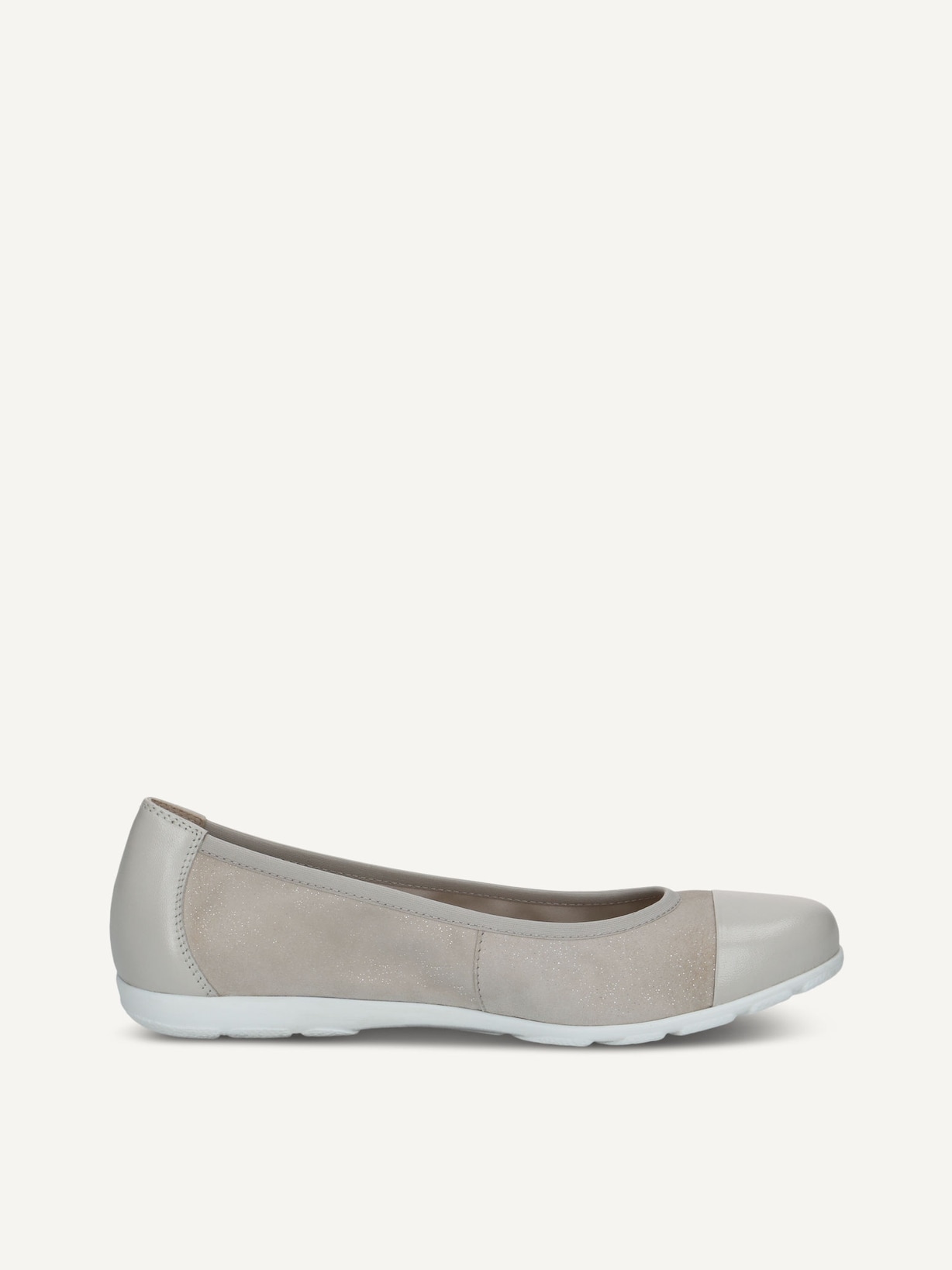 Caprice, Ballerine en cuir - gris LT.GREY COMB, image 3 sur 5