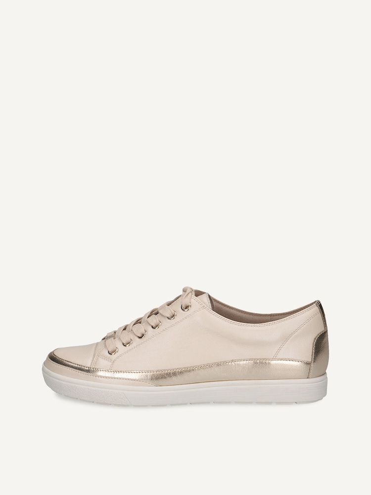 Caprice, Leather Sneaker - metallic CREAM COMB, image 3 of 6