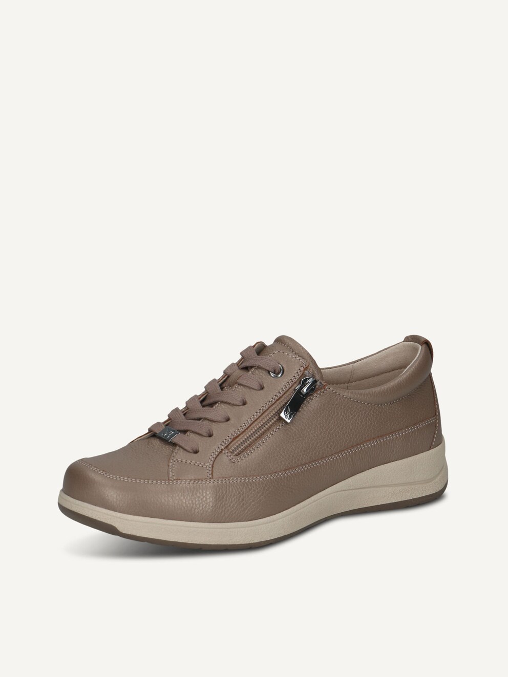 Caprice, Leather Low shoes - brown TAUPE PERLATO, image 1 of 11