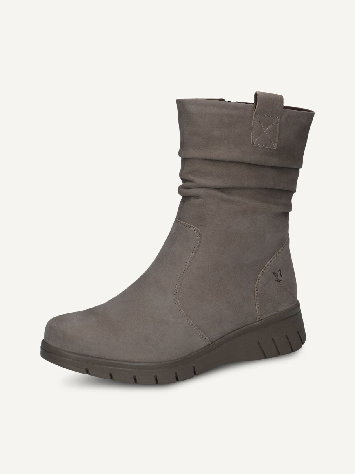 Caprice, Leather Bootie - beige warm lining TAUPE NUBUC, image 3 of 6